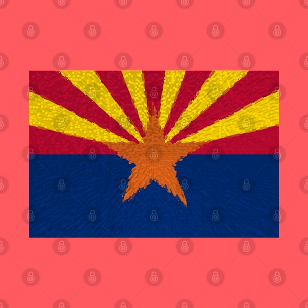 Extruded flag of Arizona by DrPen