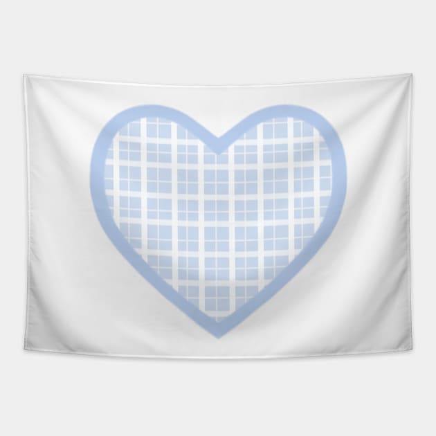 Blue Cottage Heart Tapestry by Smilla