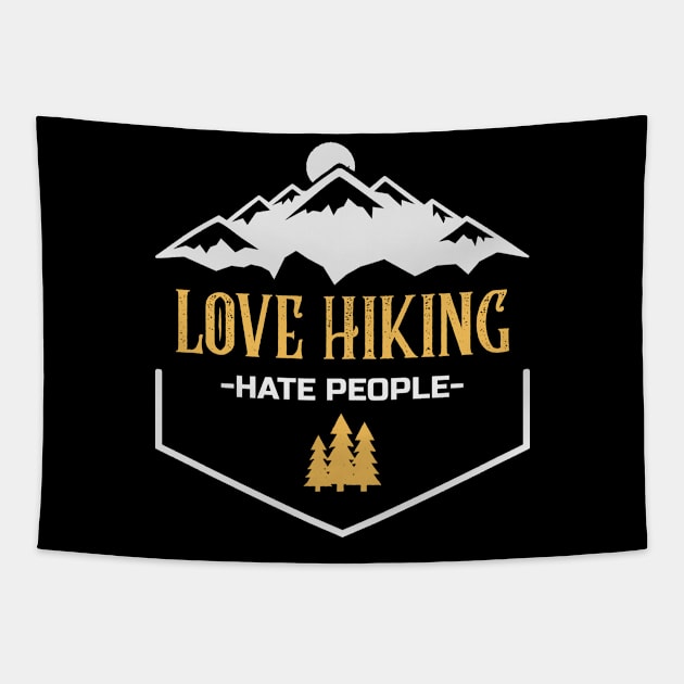 Love Hiking Tapestry by Iskapa