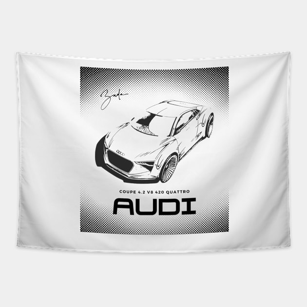 Audi Quattro R8 Tapestry by LynxMotorStore