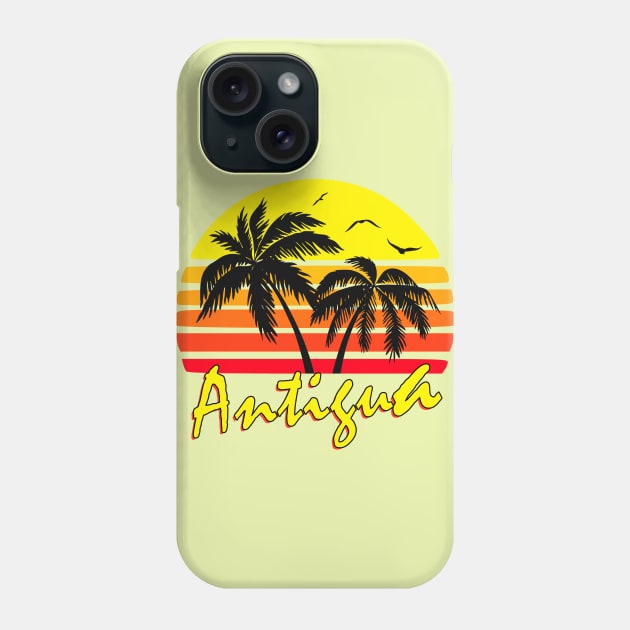 Antigua Retro Sunset Phone Case by Nerd_art