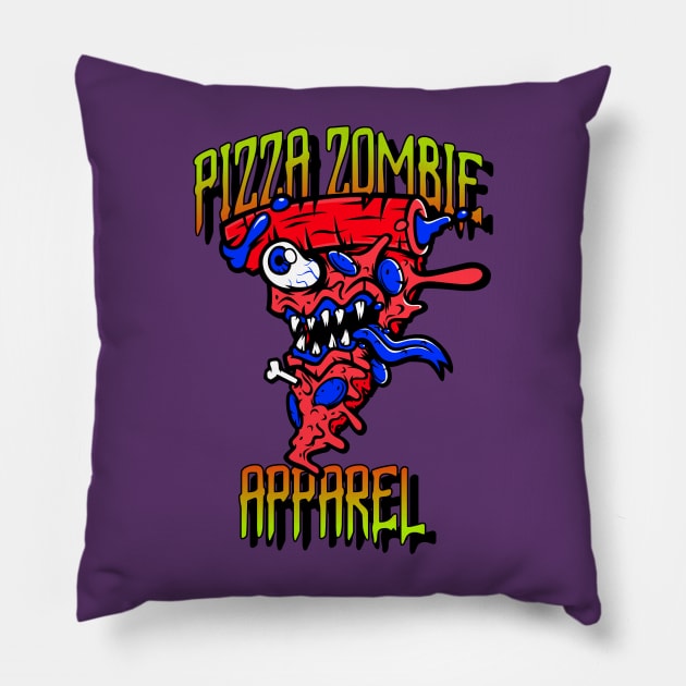 Pizza Zombie Pillow by PizzaZombieApparel