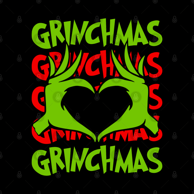 Grinchy Heart 5x Grinchmas by LopGraphiX