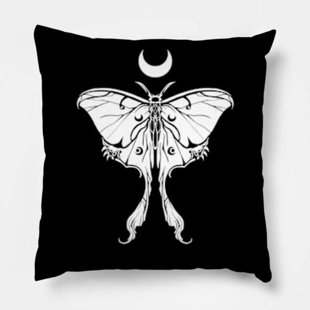 Lunar Moth Pillow by Parasite Rabbit