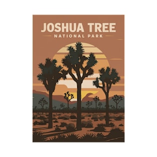 Joshua Tree National Park Retro Sunset T-Shirt