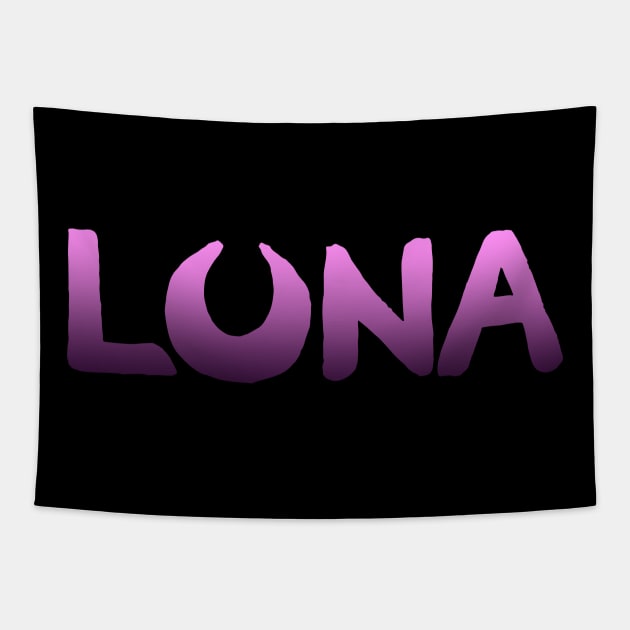 Luna Name. Tapestry by hybridgothica