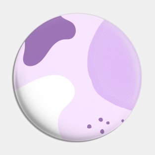 Purple Postmodern Cow - abstract quirky design Pin