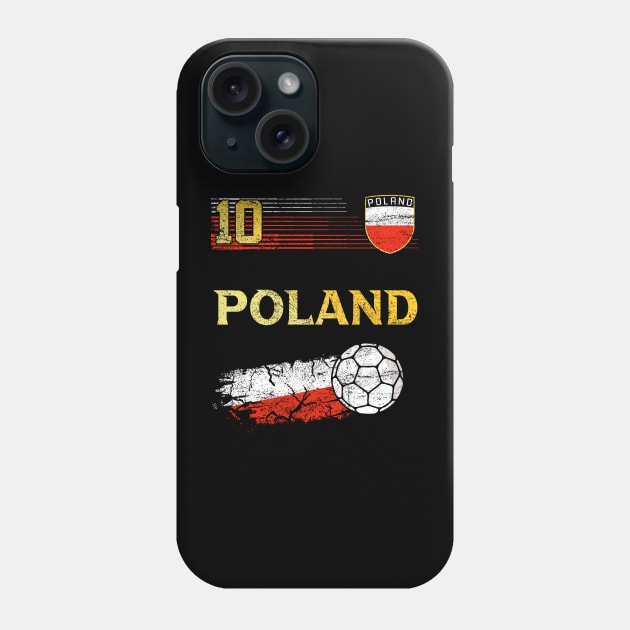 Poland Soccer Jersey Polish Flag Football Lovers Phone Case by TeeBlade