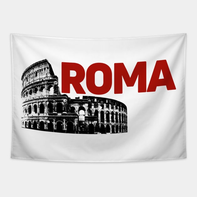 Roma (Italy) Tapestry by Paskwaleeno