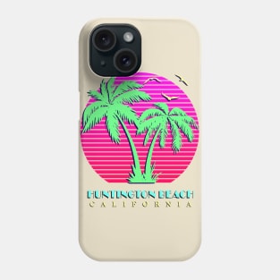 Huntington Beach Palm Trees Sunset Phone Case