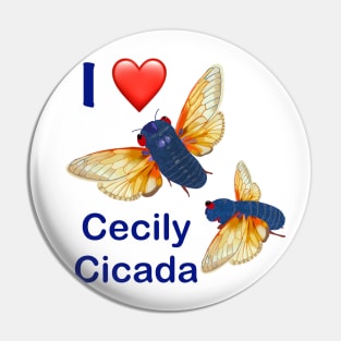 I love Cecily Cicada Pin