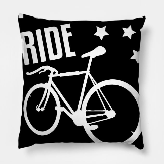 A Good Bike Ride Fixes Pillow by fabecco