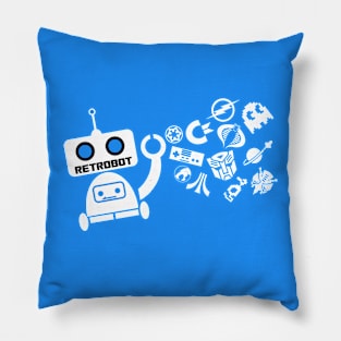 RetroBot Logo Pillow