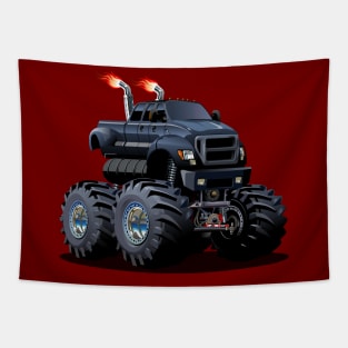 Cartoon monster truck Tapestry