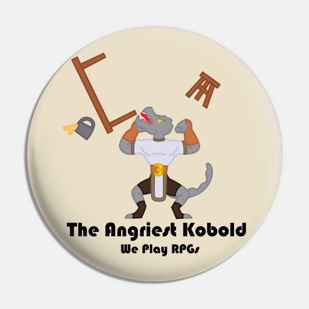 The Angriest Kobold Pin by WePlayRPGs