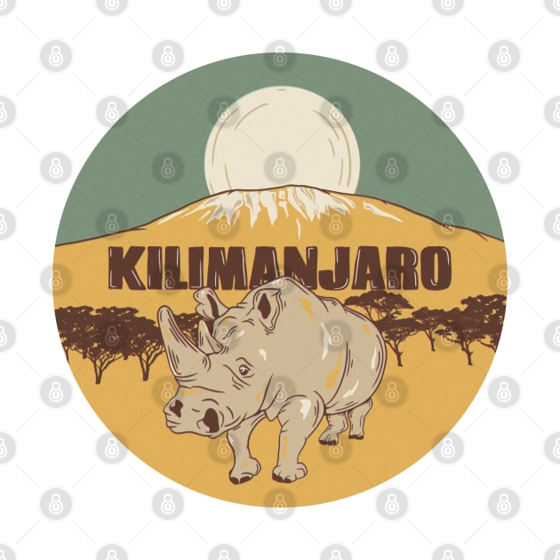 Mount Kilimanjaro Rhino by mailboxdisco