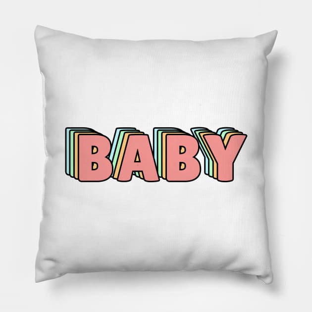 BABY PASTEL Pillow by lukassfr