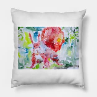 SQUIRREL - watercolor portrait .2 Pillow