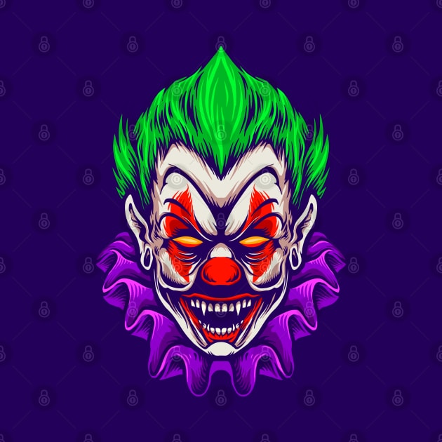 spooky clown face by KeluargaCemara