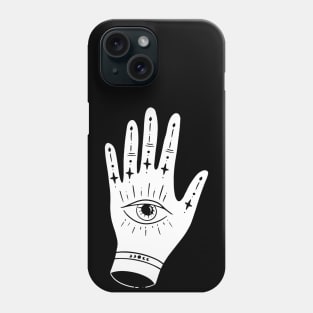 Image of a hand with an eye in the middle Phone Case