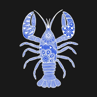 Lobster (blue and white vertical) T-Shirt