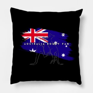 Minimalist Rugby Part 3 #005 - Australia Rugby Fan Pillow