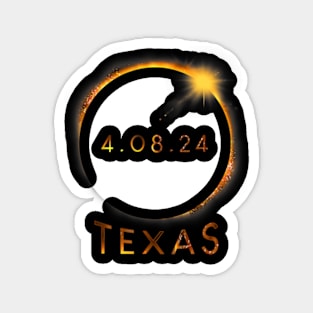 North America Total Solar Eclipse 2024 Texas Usa Magnet