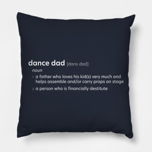 Dads Dance Definition Pillow