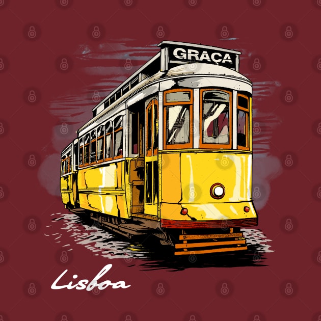 Lisbon - Graça Tram by GoshWow 