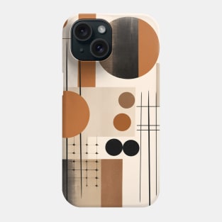 Earthy Abstract Geometry Shapes Phone Case