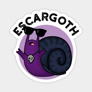 Escar-goth Cute Cool Goth Snail Pun Magnet