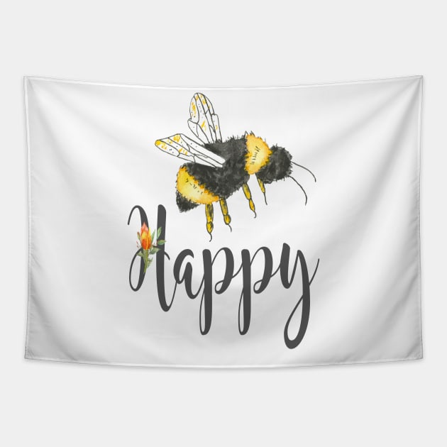 Bee happy Tapestry by LatiendadeAryam