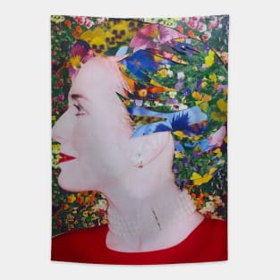 Hillary Clinton Floral Tapestry