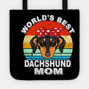 World's Best Dachshund Dad Vintage Tote