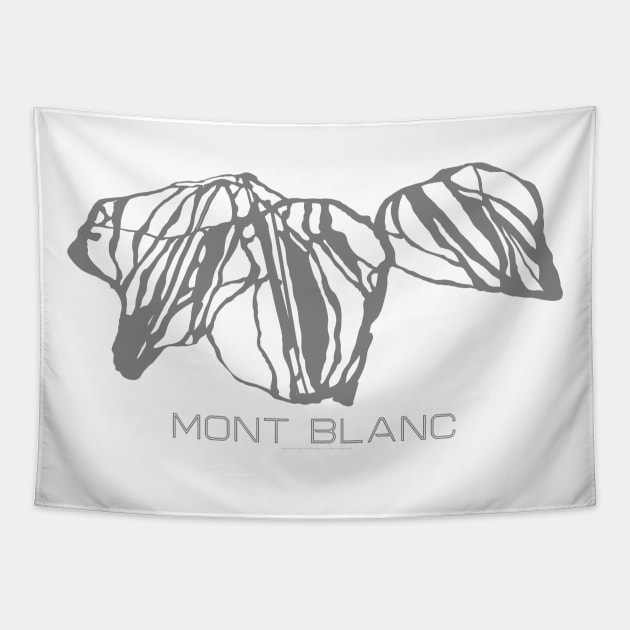 Mont Blanc Resort 3D Tapestry by Mapsynergy