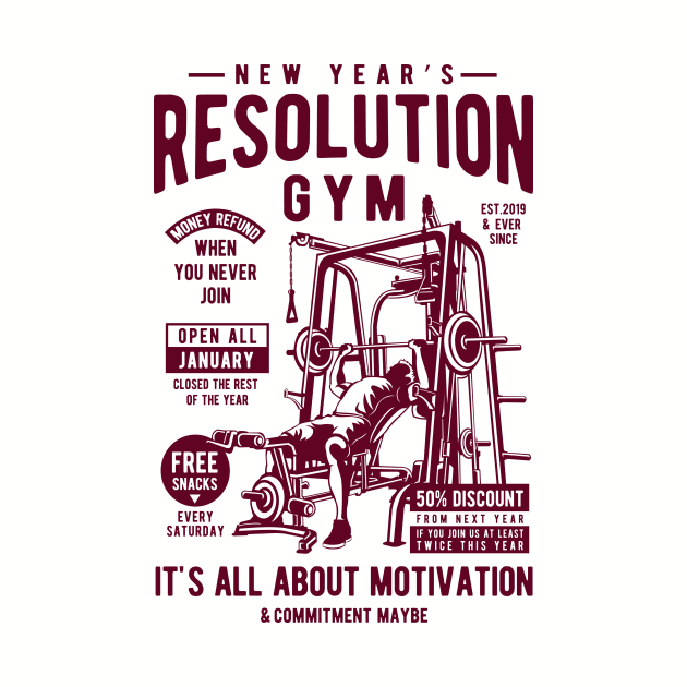 NEW YEAR'S RESOLUTION GYM by manospd