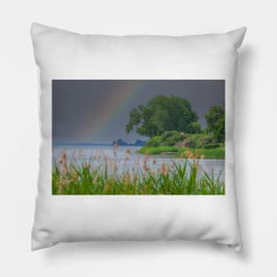 Lauterbach, Ruegen Island, Ruegen, Mecklenburg-Western Pomerania, Germany Pillow