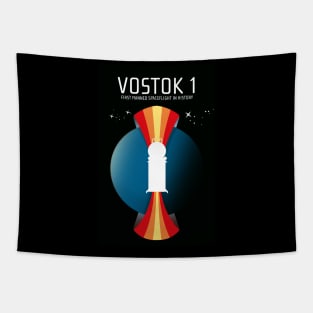 Vostok 1 Space art Tapestry