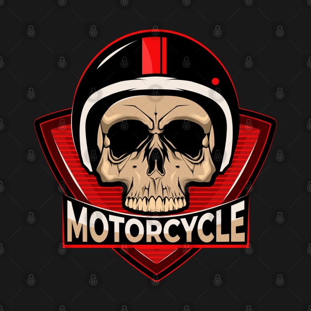 Motorcycle Skull Rider by ManxHaven