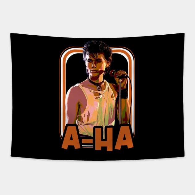 80s Synth-Pop Magic a-ha Fan Essentials Tapestry by Mushroom Time