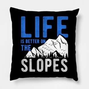 Life is better on the slopes for a Skier Pillow
