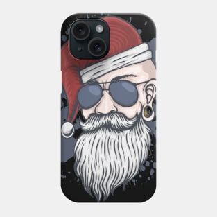 Man with christmas hat Phone Case