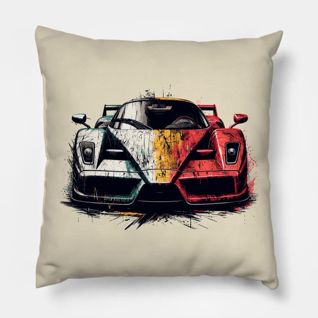 Ferrari Enzo Pillow by Vehicles-Art