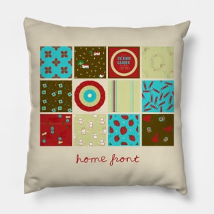 "Home Front" Victory Garden Blocks Pillow