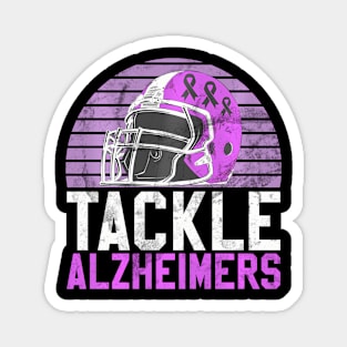 Tackle Alzheimer's Awareness Month Day Dementia Football Magnet