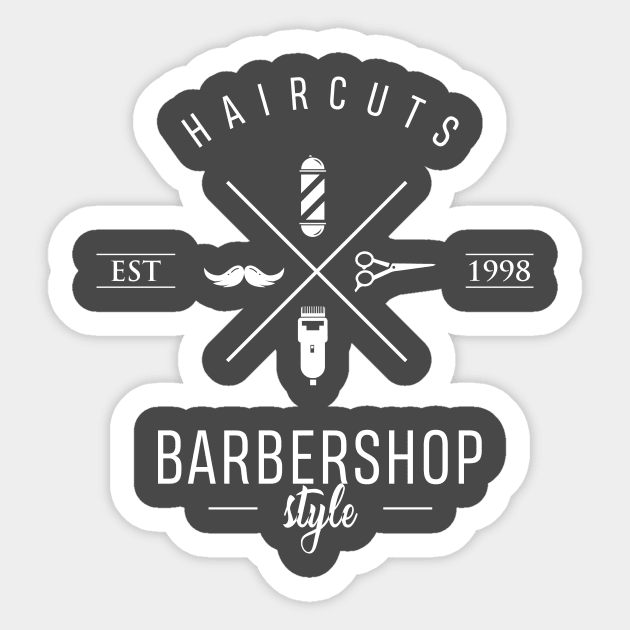 Barber Shop Logo - Hipster – Lovely Stickers