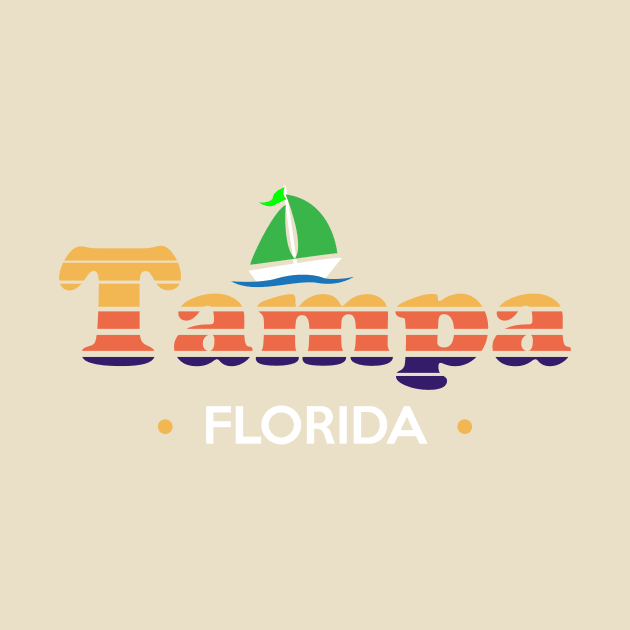 Tampa Florida Retro 80s design by Brobocop