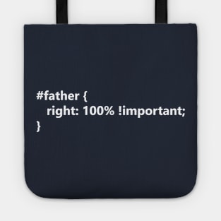 My father is a programmer! Tote