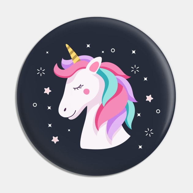 Unicorn Pin by Mako Design 