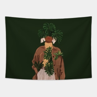 Modern Plant Lady 13 Tapestry